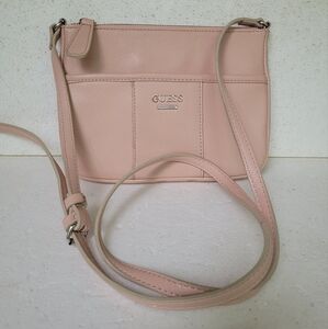 GUESS Women's Crossbody Bag Laine Mini Style Purse Pink 9x6 in